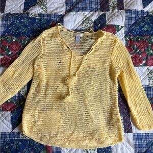 Yellow Knit Sweater
